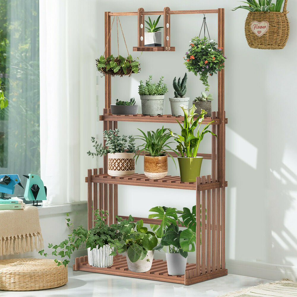 3-Tier Wooden Plant Stand