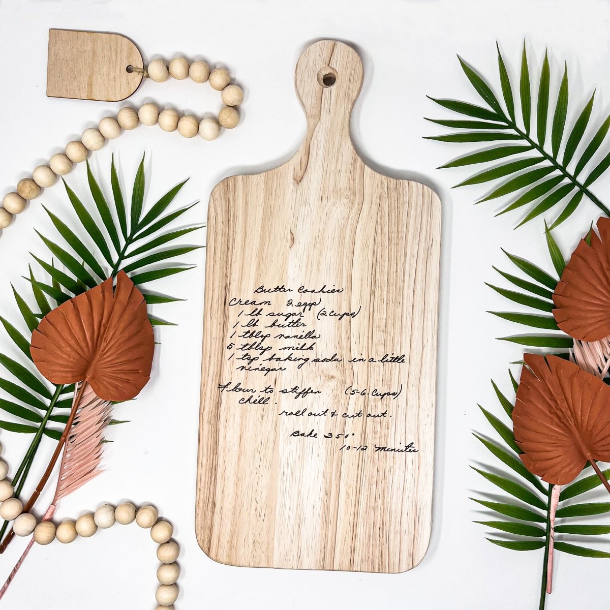 Personalized Handwritten Cutting Board