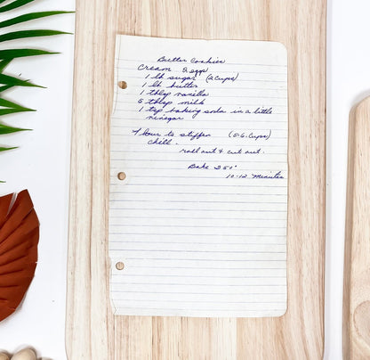 Personalized Handwritten Cutting Board