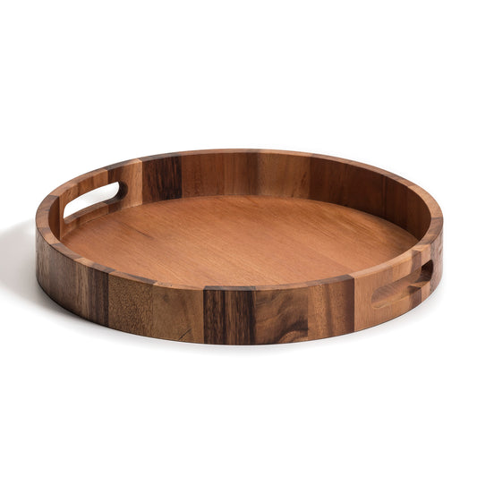 Round Wood Serving Tray